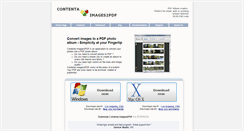 Desktop Screenshot of contenta-images2pdf.com