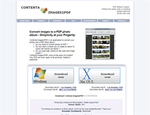 Tablet Screenshot of contenta-images2pdf.com